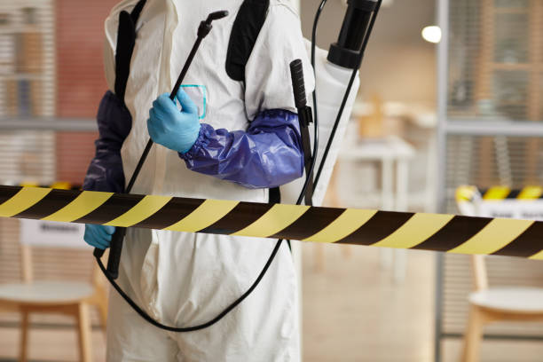 Professional Blood Cleanup technician working in Springvale, ME